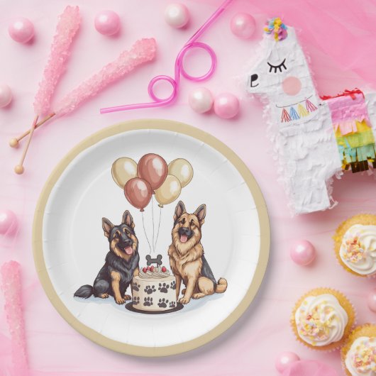Geburtstagskuchen Pappteller (Party)
