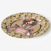 Geburtstagskuchen Pappteller (Schrägansicht)