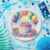Geburtstagskuchen Pappteller (Party)