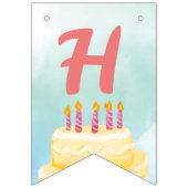 Geburtstagskuchen - Party Bunting Flags Banner (Zweite Fahne)