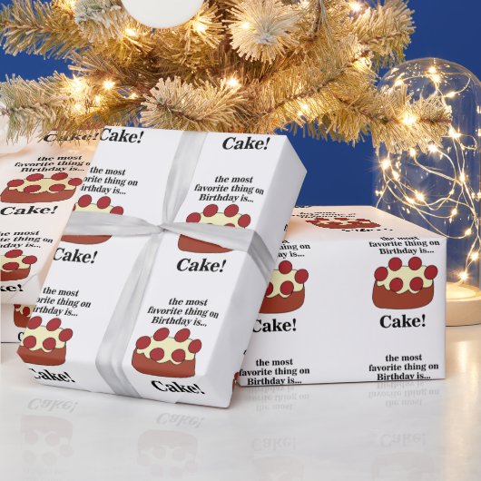 Geburtstagskuchen-Party Geschenkpapier (Feiertage)