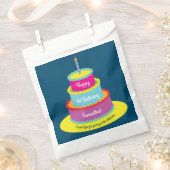 Geburtstagskuchen-Party Geschenktütchen (Ausgeschnitten)