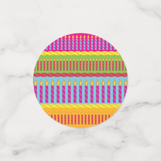 Geburtstagskuchen-Party Konfetti (Klein Vorderseite)