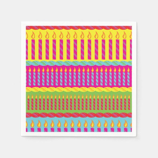 Geburtstagskuchen-Party Serviette (Vorderseite)