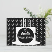 Geburtstagskuchen Party Sprinklen Färben Feiertagskarte (Stehend Vorderseite)