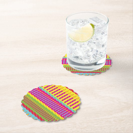 Geburtstagskuchen-Party Untersetzer (Vor Ort)