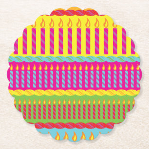 Geburtstagskuchen-Party Untersetzer