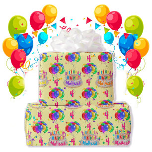 Geburtstagskuchen personalisieren Altersrollen Geschenkpapier