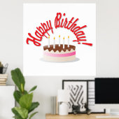 Geburtstagskuchen Poster (Heimbüro)