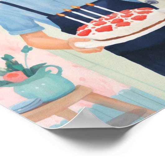 Geburtstagskuchen Poster (Ecke)