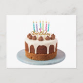Geburtstagskuchen Postkarte (Vorderseite)