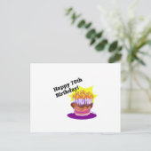 Geburtstagskuchen Postkarte (Stehend Vorderseite)