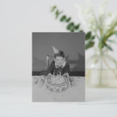 Geburtstagskuchen Postkarte (Stehend Vorderseite)