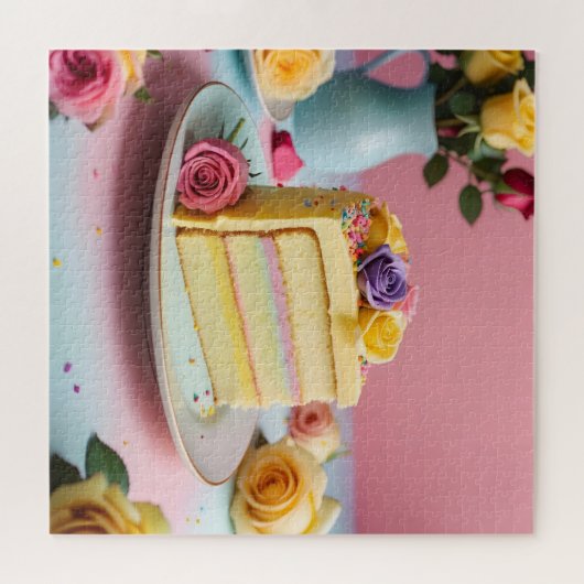 Geburtstagskuchen Puzzle (Horizontal)