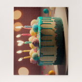 Geburtstagskuchen Puzzle (Vertikal)