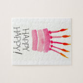 Geburtstagskuchen-Puzzle Puzzle (Horizontal)