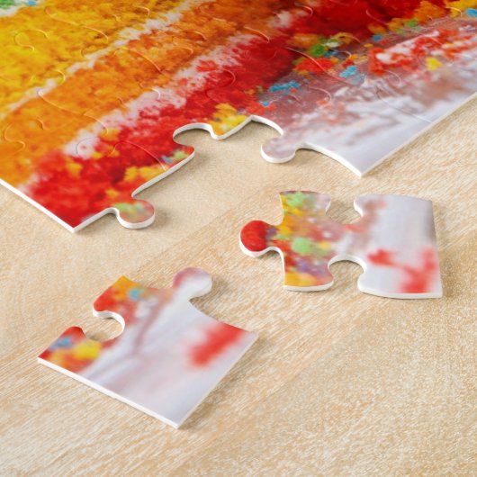 Geburtstagskuchen-Puzzle Puzzle (Seite)