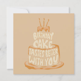 Geburtstagskuchen schmeckt besser bei Ihnen - Funn Dankeskarte