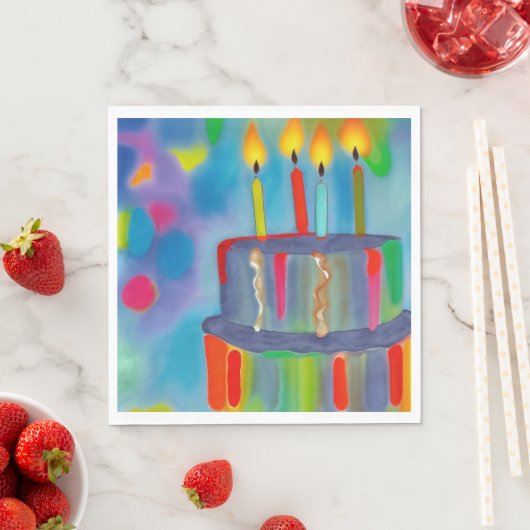 Geburtstagskuchen Serviette (Beispiel)
