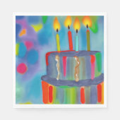 Geburtstagskuchen Serviette (Vorderseite)