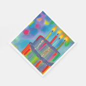 Geburtstagskuchen Serviette (Ecke)