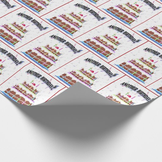Geburtstagskuchen-Spaß Geschenkpapier (Ecke)
