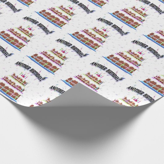 Geburtstagskuchen-Spaß Geschenkpapier (Ecke)