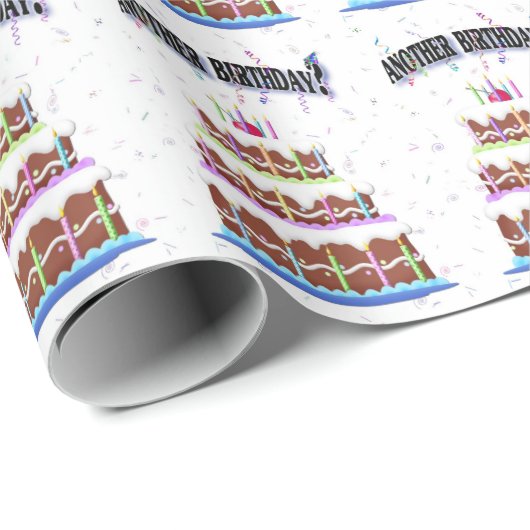 Geburtstagskuchen-Spaß Geschenkpapier (Rolleneckpunkt)
