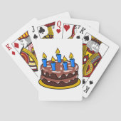 Geburtstagskuchen Spielkarten (Rückseite)