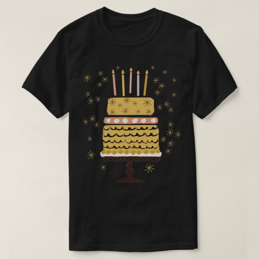Geburtstagskuchen T-Shirt (Design vorne)