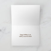 Geburtstagskuh Hereford mit Sonnenbrille Karte (Innenseite)