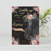 Geburtstagskuhmädchen Einladung (Stehend Vorderseite)