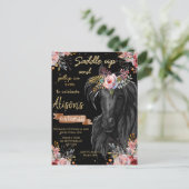 Geburtstagskuhmädchen Postkarte (Stehend Vorderseite)