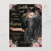 Geburtstagskuhmädchen Postkarte (Vorderseite)