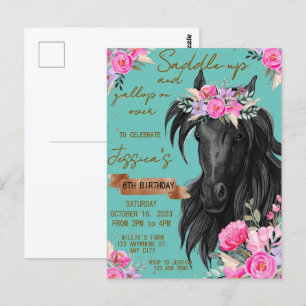 Geburtstagskuhmädchen Postkarte
