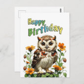 Geburtstagskuhu Postkarte (Vorne/Hinten)