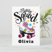 Geburtstagskuke, Einhorn, Skate Einladung (Stehend Vorderseite)