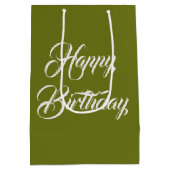 Geburtstagsküken bei Wildblumen Mittlere Geschenktüte (Rückseite)