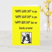 Geburtstagskünstlerin Glückwunsch Begrüßungskarte Karte (Gelbe Blume)