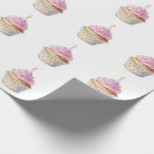 Geburtstagskupcake Geschenkpapier (Ecke)