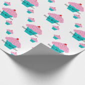 Geburtstagskupcake Geschenkpapier (Ecke)