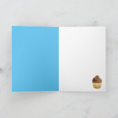 Geburtstagskupcake-Grußkarte Dankeskarte (Innenseite)