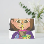 Geburtstagskuppchen Karte (Stehend Vorderseite)