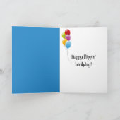 Geburtstagskuppe mit Schnorchel am Strand Karte (Innenseite)