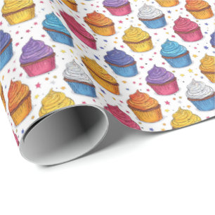 Geburtstagskuppelkuchen-Geschenkverpackungspapier Geschenkpapier