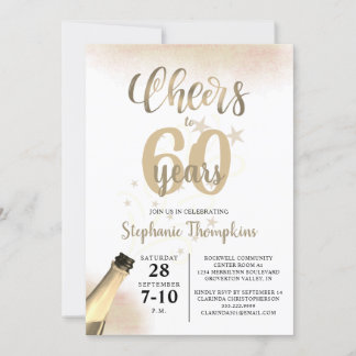 Geburtstagskurse auf # Jahre Gold Script Einladung