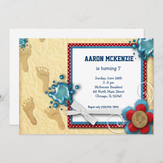 Geburtstagskurse Einladung (Vorne/Hinten)