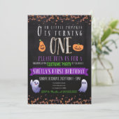 Geburtstagskurse-Party Einladung (Stehend Vorderseite)