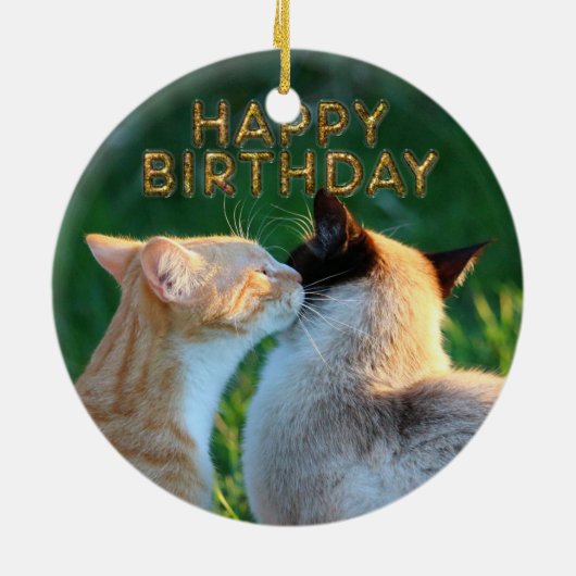 Geburtstagskuß Keramikornament (Hinten)