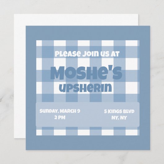 Geburtstagsladen Einladung (Vorne/Hinten)